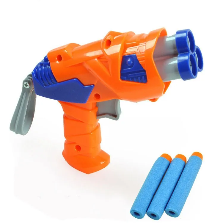 סיטונאי מיני כתום כחול צבע אקדח אקדח צעצועים באיכות גבוהה בטוח רך אקדח כדור צעצועי ילדים לשחק משחק צעצועים