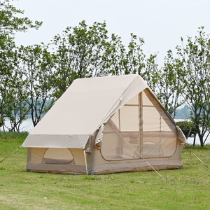 Ngoài trời glamping tự động di động <span class=keywords><strong>Inflatable</strong></span> lều có thể gập lại Oxford mái lều với hai phòng ngủ cho gia đình cắm trại - Product Image 1