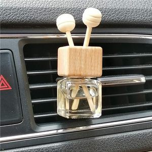 High Quality 10ml Black Small Glass Bottles Car Diffuser <strong>Perfume</strong> for Cars air Conditioner with Clips - Product Image 6