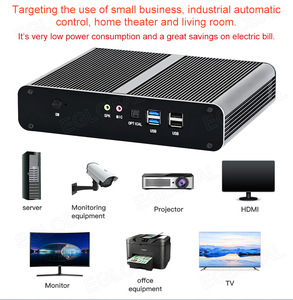 Eglobal 10th Gen Intel Core I5-1035G4/i7-1065G7 Mini PC 8USB 2HD 2RJ45 Giga LAN <strong>Desktop</strong> <strong>Computer</strong> Win10 Fan Industrial Mini PC - Product Image 3