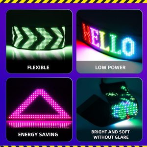 Einzigartige programmier bare LED-Anzeige Matrix Panel RGB Flexible LED-Auto-Schild Installation für Licht anzeige - Product Image 3