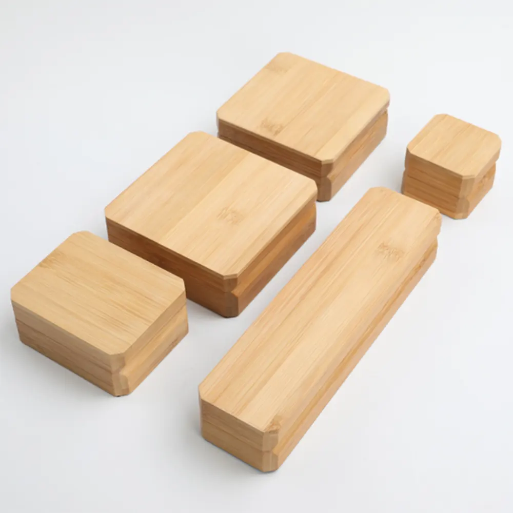 WanuoCraft, подарочные коробки с индивидуальным логотипом, экологически чистая деревянная настраиваемая шкатулка для ювелирных изделий