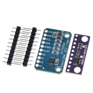 ADS1115 16-Bit-I2C-Modul Präzisions-ADC 4-Kanal-Entwicklungsplatine Pro Gain-Verstärker 2,0 V bis 5,5 V für Arduino