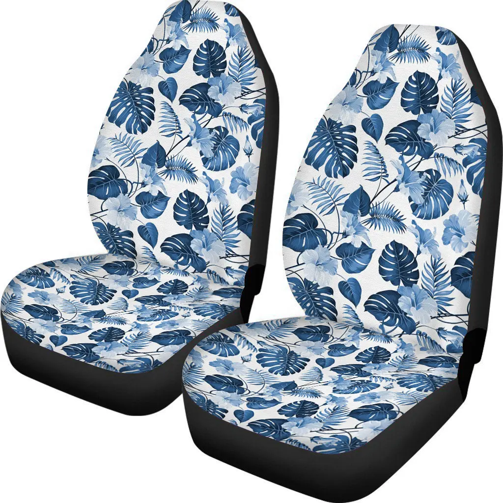 Fundas de asiento universales personalizadas accesorios de coche para funda de asiento de Sedán funda de asiento de coche de poliéster flores y plantas vintage primavera
