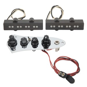 Juego de pastillas de 4 cuerdas, pastilla silenciosa con placa de Control de graves con cable, accesorios para instrumentos musicales