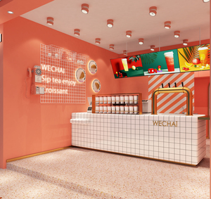 Thiết Kế Nội Thất Trà Bong Bóng Kích Thước Nhỏ | Cửa Hàng Trà Bên Trong Bố Trí & Quầy Bar Để Bán - Product Image 6