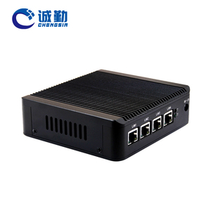 Intel Celeron J4125 J1900 Nano Mini PC Thin Client Atom E3845 4 puertos Ethernet RS232 X86 Linux Router de escritorio sin ventilador Mini PC - Product Image 5