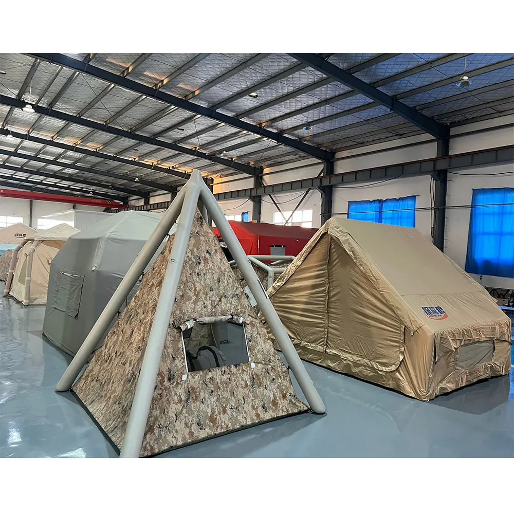 럭셔리 글램핑 3-4 인 넓은 공간 캠핑 야외 가족 에어 텐트