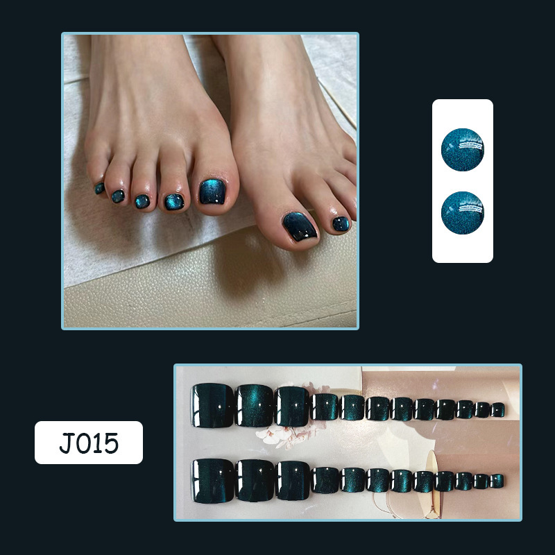 J015 oeil de chat indigo (style de colle)