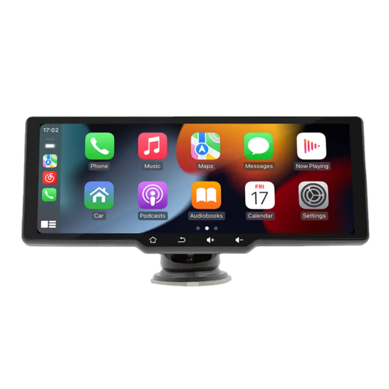 10.26 "IPS tela sem fio Carplay Android Auto portátil FM filme mídia Display Car Screen Monitor Radio Car Stereo