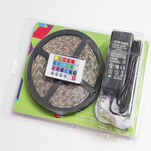5M SMD RGB 5050防水ストリップライトキット300 LED,44キーIRリモコン12V 5AパワーIP65 & IP20評価 - Product Image 1