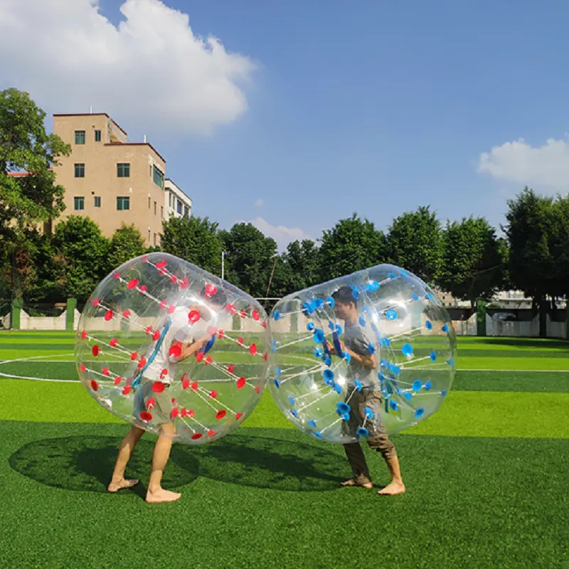 Pelotas de burbujas de fútbol garantizadas de TPU/PVC de alta calidad pelota de parachoques de fútbol inflable 1,2 m 1,5 m 1,8 m para niños y adultos