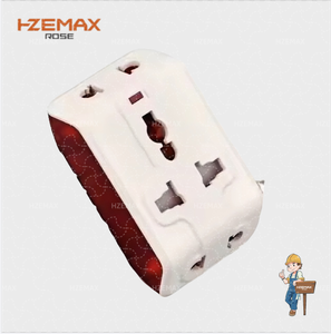 Zócalo convertidor doméstico de pequeño volumen con 3 salidas de CA Enchufe de circuito de fuente de alimentación multifunción 10A Corriente nominal - Product Image 4