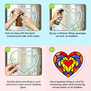 Nhãn dán GURU cầu vồng lăng trụ cửa sổ bám không dính chống va chạm Chim dán trang trí an toàn với hình lục giác và ong - Product Image 6