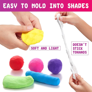 Glitter 12 Colors Air Dry <strong>Clay</strong> DIY Model Magic <strong>Clay</strong> Non-Sticky Soft and Super Light Molding <strong>Clay</strong> with 3 Pcs Plastic Tool - Product Image 2
