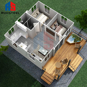 瑞伊钢铁热卖轻质可扩展集装箱房屋便于偏远地区房屋运输 - Product Image 6
