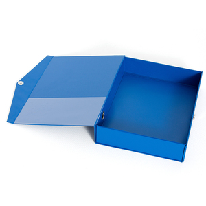 Archivo de PVC de gran capacidad, papelería impermeable, caja de almacenamiento portátil para oficina, caja de documentos con Clip de resorte, caja de archivo - Product Image 4