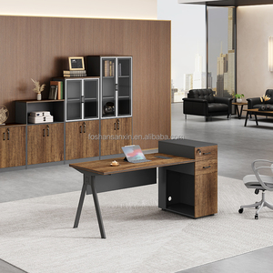Sanxin Design Comfortable Professional Modern Office <strong>Computer</strong> <strong>Table</strong> Office Desk with <strong>Three</strong> Drawers - Product Image 2