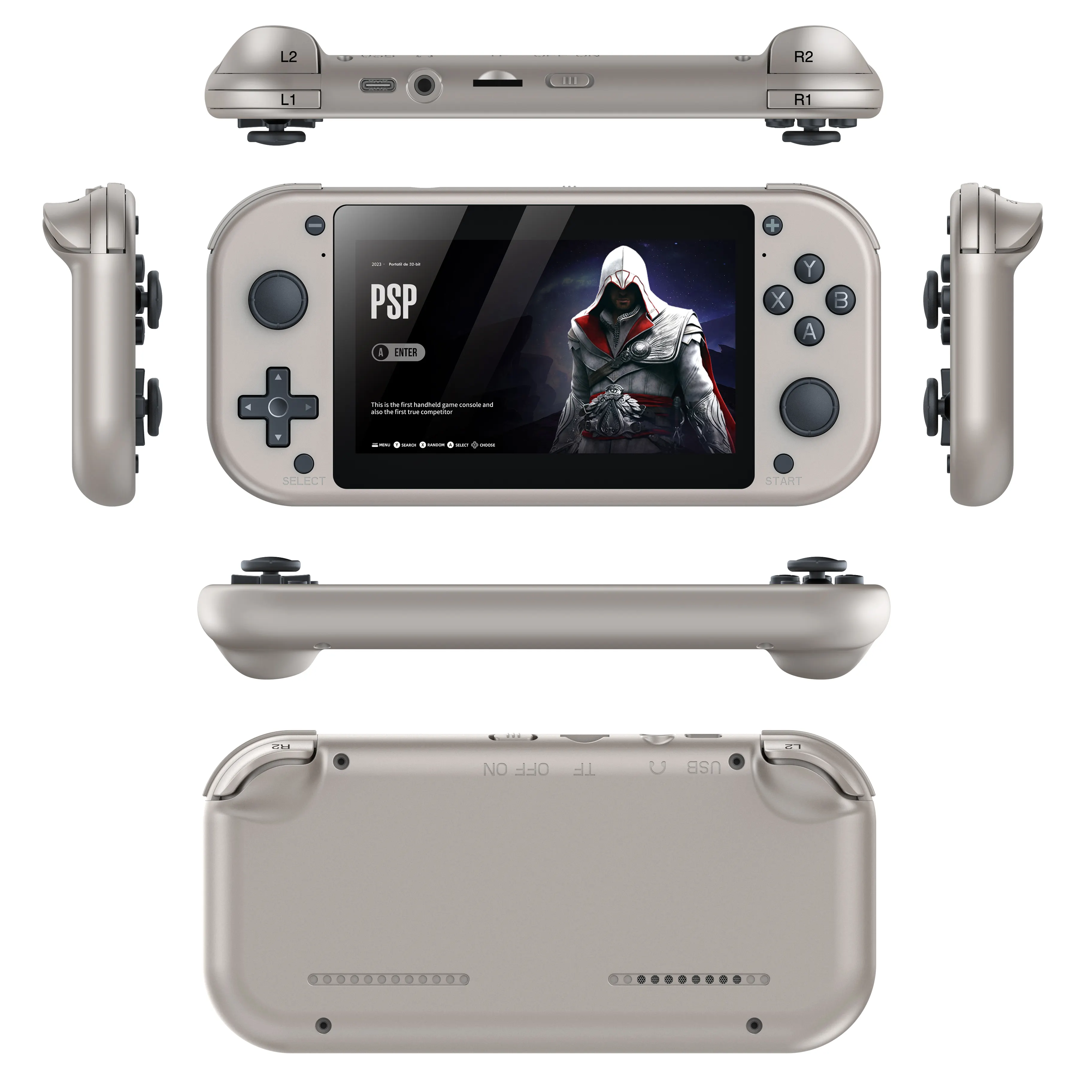 MI7 4,3-Zoll 3D Handheld-Spielkonsole tragbare tragbare Videospiel-Spieler M17