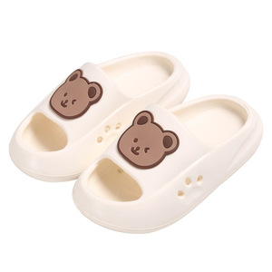 サマーベアホームスライド子供用スリッパサンダルビーチシューズ女の子男の子用子供サンダル - Product Image 1