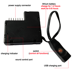 หน้ากากครึ่งหน้าสำหรับผู้ใหญ่หน้ากากแผงไฟ LED เปิดใช้งานด้วยเสียง EL - Product Image 3