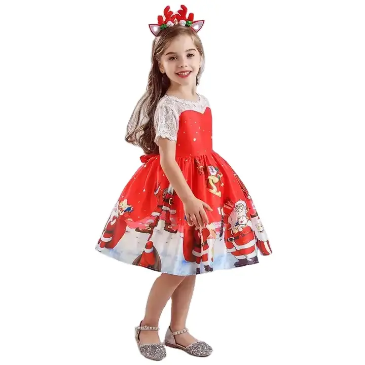 Bambini della regina delle nevi vestito da principessa Cosplay per bambini costumi festa di natale