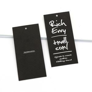 La Etiqueta de oscilación de ropa personalizada de alta calidad imprimió su propio logotipo etiquetas de ropa de cartón etiqueta colgante reciclada con cuerda - Product Image 5
