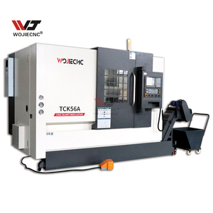 Letto obliquo cnc tornio macchina TCK56A tornio cnc programmazione contropunta