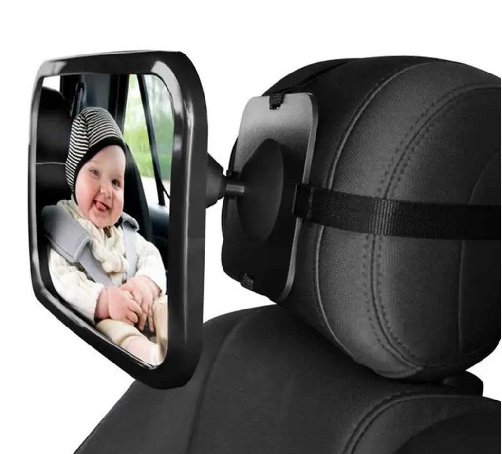 Neuer Baby-Autositz-Spiegel in großer Größe 360° rotierende Baby-Autospiegel Klarsicht-Baby-Autosicherheitsspiegel