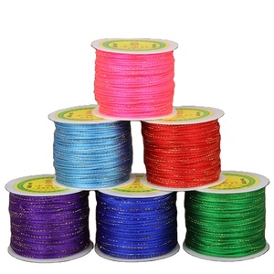New Arrivals 100 Yards 2ミリメートル14 Colors Chinese Knot Cord String Cord For DIY Handicraft Tool Hand Stitching Thread Craft Making - Product Image 1
