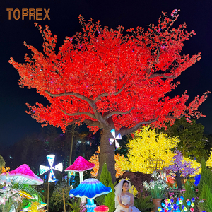 TOPREXマートLEDカラーチェンジコントロールファイバーグラスツリーライトストリートパーク都市景観照明屋外人工プラント - Product Image 5