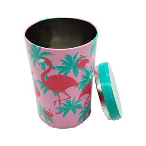 定制印刷高品质金属锡圆罐，用于咖啡和茶储存 - Product Image 5