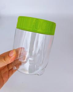 スタッカブルプラスチック気密キッチンキャニスター食品保存瓶パスタナッツ用キャンディークッキー用チョコレートベビーフード - Product Image 5