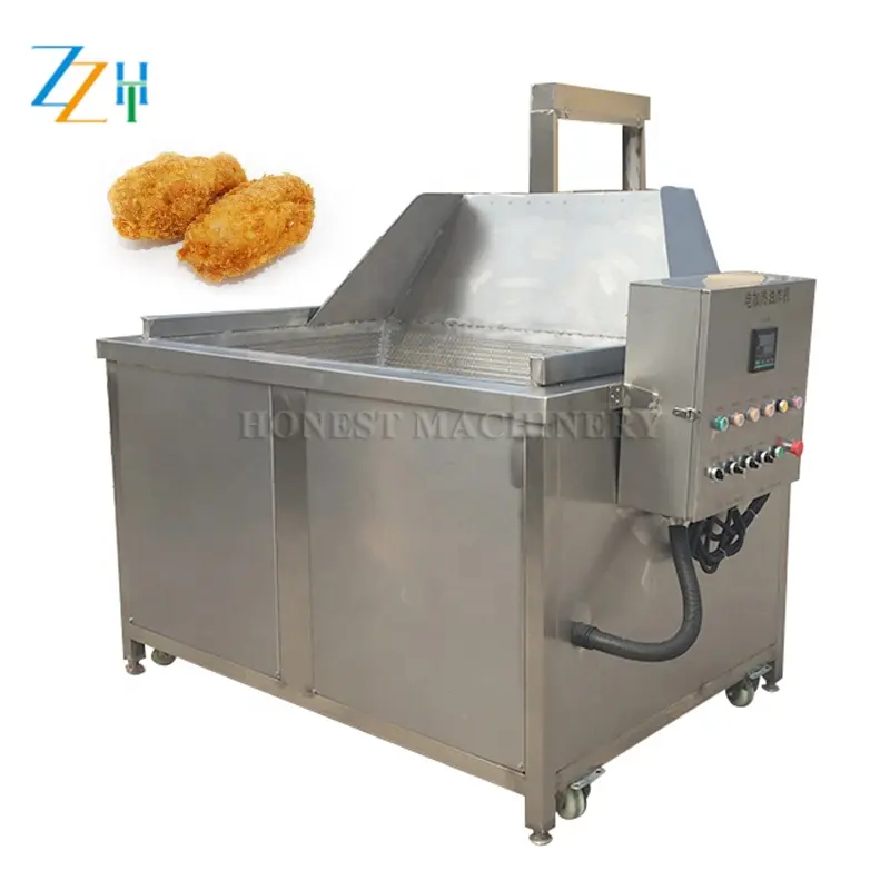 Máquina de fritura de cebola de alta saída, máquina fritadora de cebola/fritadeira de galinhas/linha de máquina de fritura de batata