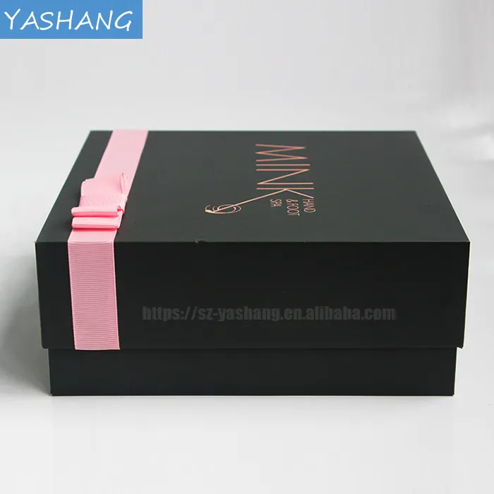 กระเป๋าสตางค์บรรจุภัณฑ์ rose gold ของขวัญกล่องที่กำหนดเองกล่องกระดาษแข็งสีดำพร้อมฝาปิด