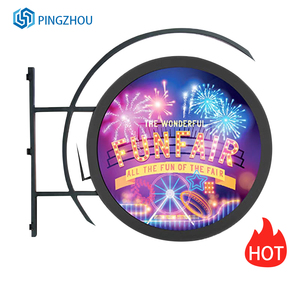 Reklam ekranları için Mini dairesel <span class=keywords><strong>LED</strong></span> işaretleri ile açık WIFI kontrollü çift taraflı 600mm X 600mm <span class=keywords><strong>LED</strong></span> ekran - Product Image 3