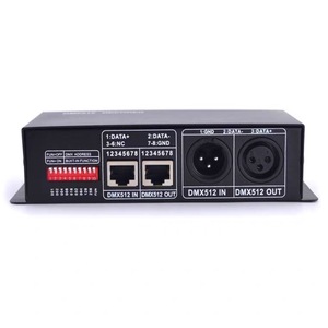 DMX512 RGB RGBW декодер с 3 * 8A 4 * 8A пульт дистанционного управления 12 В светодиодный контроллер RoHS Сертифицированный - Product Image 5