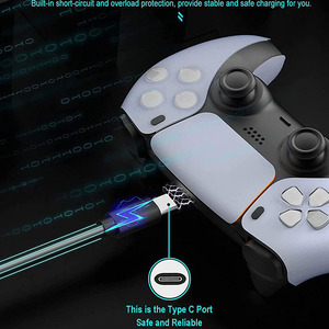 USB-C ประเภท C สายชาร์จสําหรับ PS5 คอนโทรลเลอร์สายชาร์จสําหรับ Xbox Series X สายชาร์จข้อมูลสําหรับสวิทช์ Lite 1.8M - Product Image 6
