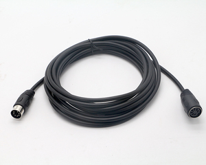 Señal MIDI macho a macho hembra 7 pines DIN controlador Audio estéreo Cable de extensión