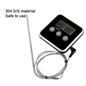 CE RoHS LFGB termometro digitale per alimenti con funzione di temperatura e timer termometri per carne per cucinare termometro per frigorifero - Product Image 4