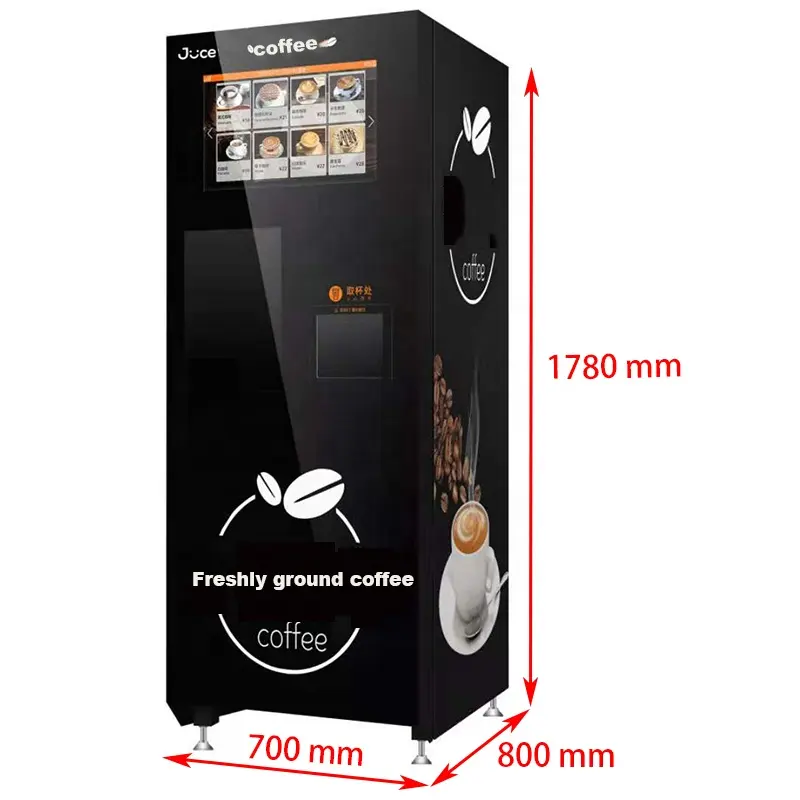 Caliente Corea comercial expendedora máquina de café Chocolate de copa dispensador automático instantáneo Vending café achine
