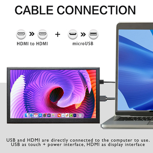 Pantalla adicional Resolución de 1024x600 Alimentación USB mini PC Computadora portátil Táctil IPS Monitor LCD de 7 pulgadas para Raspberry Pi