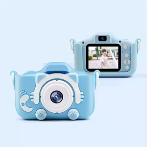 Memoria per bambini che cattura la macchina fotografica a forma di occhio di gatto 2.0 "TFT Screen CMOS Kid Camera HDD / Flash Memory Media tipo fotocamera digitale - Product Image 3