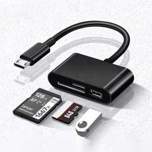 Lettore di schede TF TF otg 3 in 1 di tipo c e micro hub economico di vendita caldo - Product Image 3
