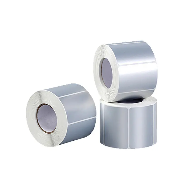 2024 Groothandel Mat Helder Zilveren Pp/Pe/Pet/Pvc Aziatische Zilveren Sticker Etiket Materiaal Jumbo Rolls