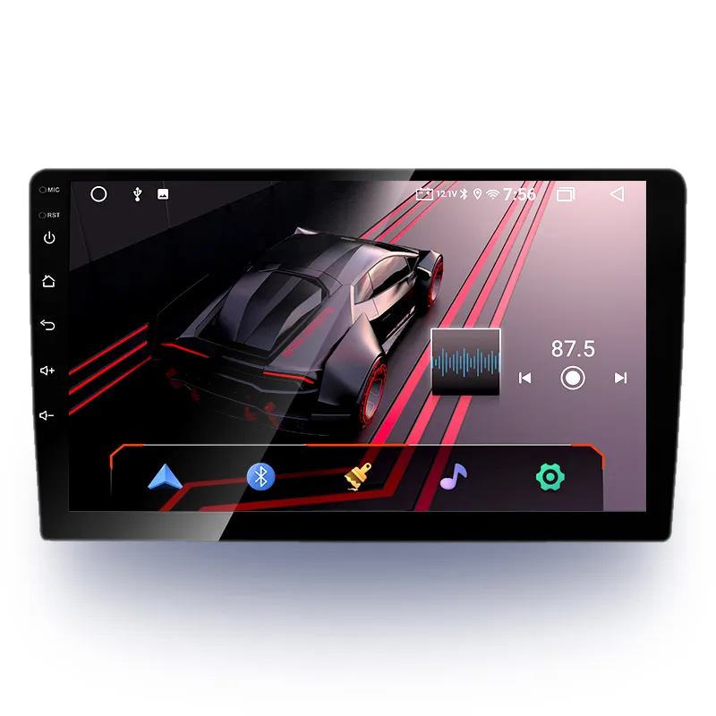 STC fabrika evrensel ince vücut Tesla modeli 9/10 inç Android 9.0 sistemi 2din evrensel araba radyo android otomatik navigasyon ve gps