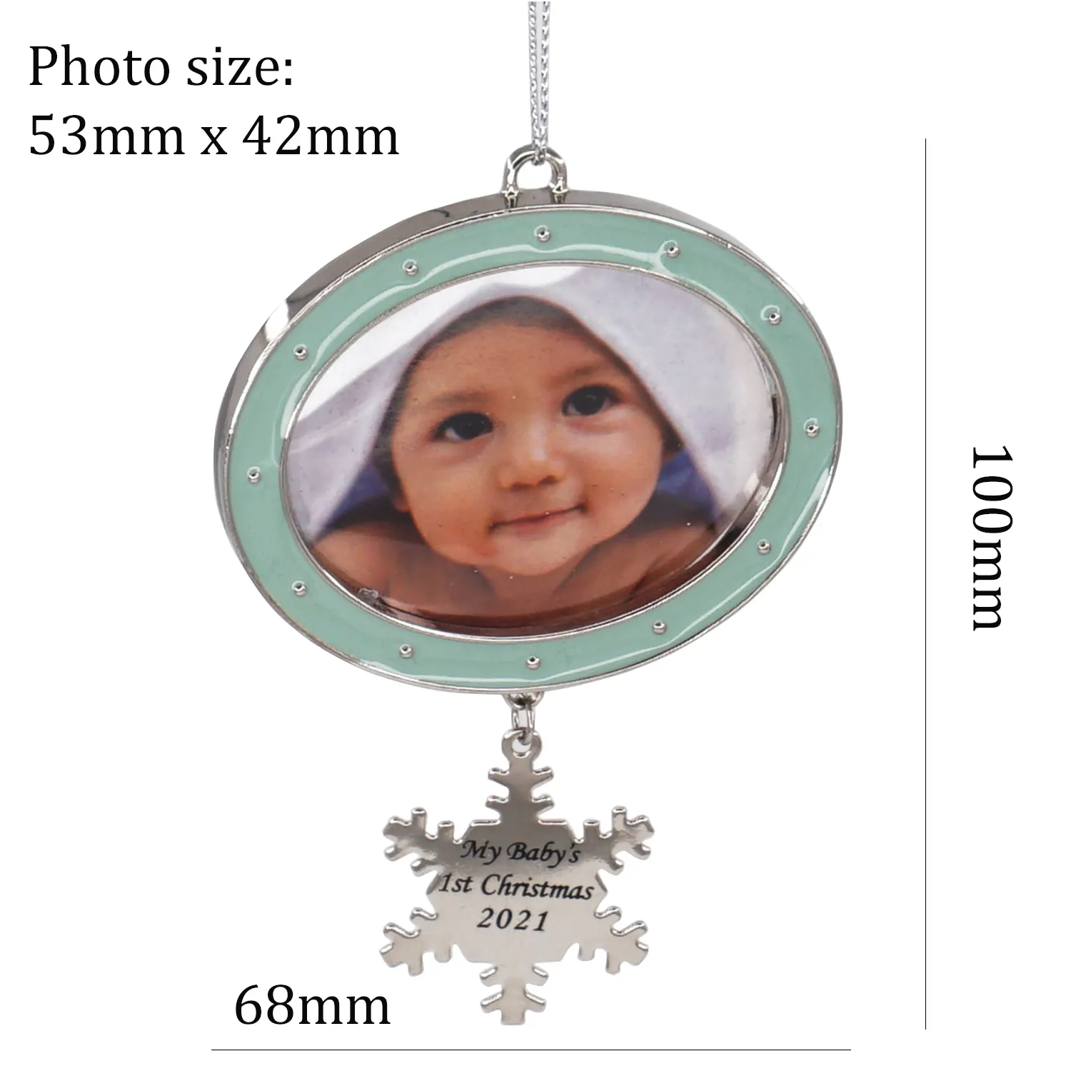 2023 תינוק 1St חג המולד עץ קישוט מיני מסגרת תמונה ראשונה תינוקות חג המולד קישוט