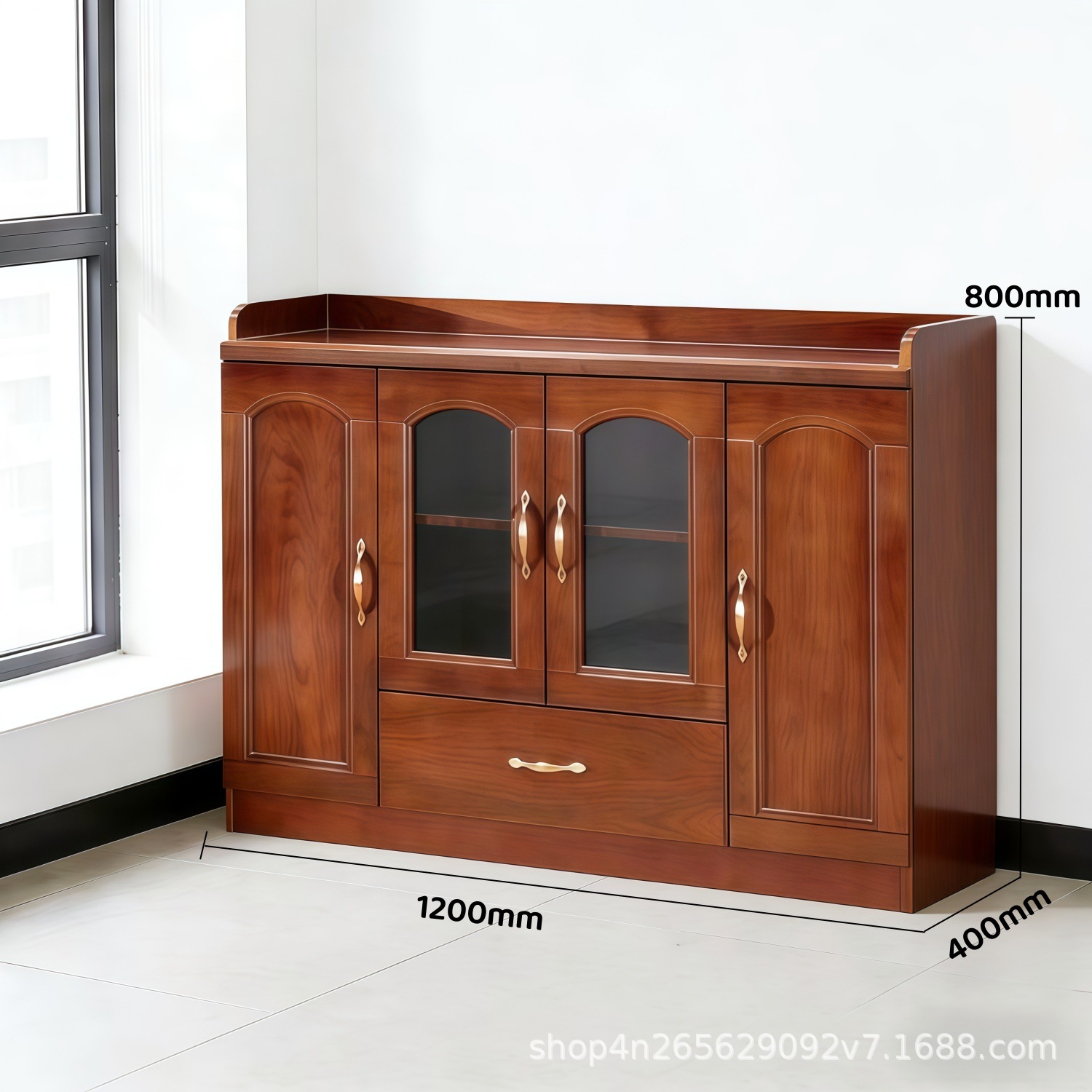 Model 1215 - Four-Door Tea Cabinet