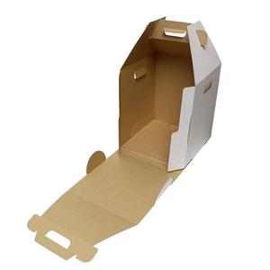 לבן קרטון חד פעמי גבוה Caddy 2 או 3 שכבה עוגת Carrier קופסא עם ידית 14 אינץ גבוה <span class=keywords><strong>12x12</strong></span> עוגת תיבת אריזה