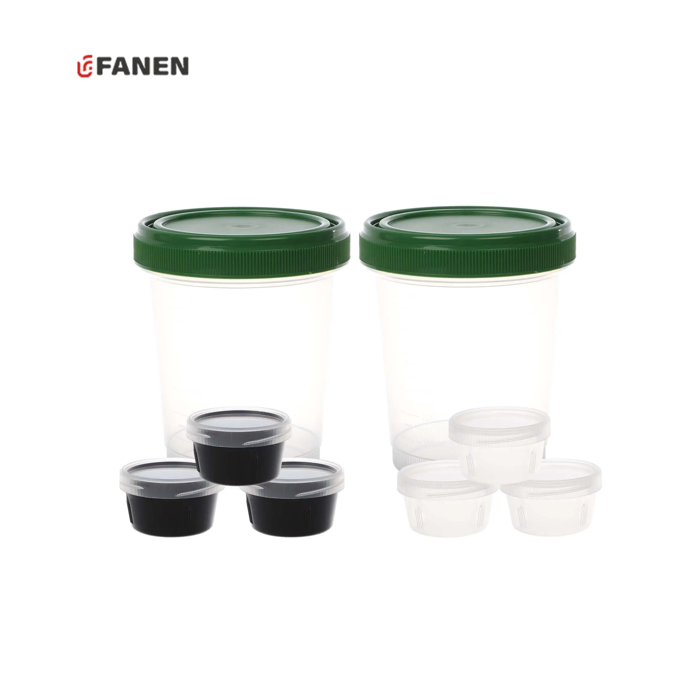 Fanen ถ้วยตัวอย่าง 500 มล. ถ้วยฟอร์มาลิน ถ้วยตัวอย่างฆ่าเชื้อพลาสติกทางการแพทย์แบบใช้แล้วทิ้ง